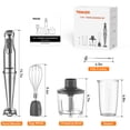 thumbnail image 4 of TENKER Immersion Blender Handheld for Kitchen, 5-in-1 Multi-Purpose Hand Blender, 12-Speed Stick Blender, 4 of 8