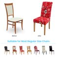 thumbnail image 6 of TOPCHANCES Christmas Chair Back Cover Set of 6, Snowman Slipcovers Kitchen Chair Cap Sets Xmas Decoration for Dinning Room Christmas Banquet Holiday Festival Decor, 6 of 7