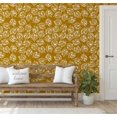 thumbnail image 4 of S4Sassy Self-Stick Decorative Wallpaper, Abstract Leaf Wall Paper, Textured Vinyl Waterproof Contact Paper, Yellow, 25"X 240" Removable Renter Friendly Walls Covering For Bedroom, Dining Room, 4 of 8
