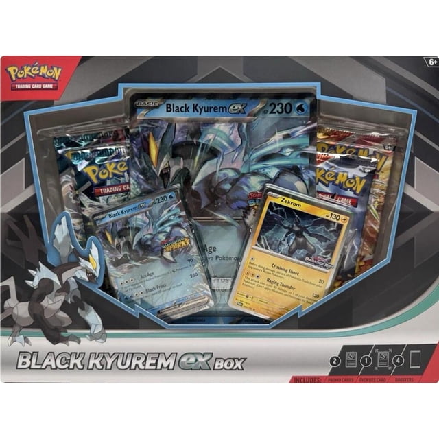 Pokemon TCG: Black Kyurem ex Box - 4 Packs, Promos