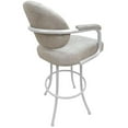 thumbnail image 2 of Swivel Metal Extra Tall BarStool 34"-M70-Outlier Stucco Beige Fabric-White Frame, 2 of 2