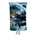 thumbnail image 3 of Percy Jackson Toalla de playa de secado rápido con diseño temático, regalo para mujeres y niñas, ideal para cumpleaños, fans, amantes de la música, uso en la playa o al aire libre, 78 × 150 cm, 3 of 6