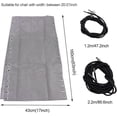 thumbnail image 5 of Tela de repuesto para silla, tela antigravedad para silla reclinable con cuerdas, accesorios para silla, silla elástica para patio reclinable (gris), 5 of 5