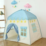 Princess castle play tent, Kids Teepee Tent, Large Children Playhouse, Oxford Fabric Children Playhouse for Indoor Outdoor with Carry Bag, Playhouse Boys & Girls Birthday Gift