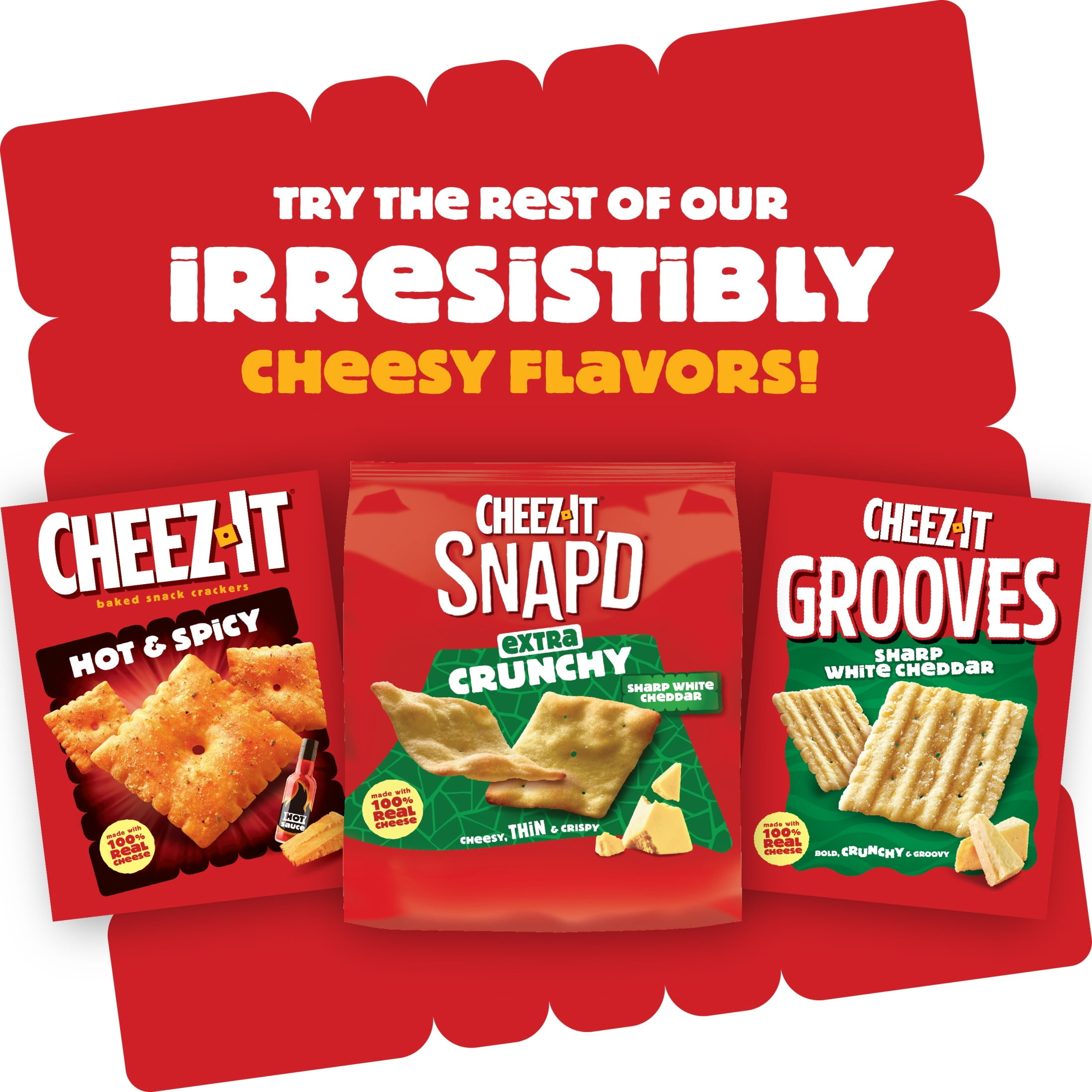 (12 pack) Cheez-It Original Snack Mix, Lunch Snacks, 17.8 oz