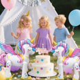 thumbnail image 4 of Gretion 2 globos de unicornio de aluminio, 66 cm, autoportantes, 4 of 9