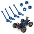 thumbnail image 4 of Front Rear Drive Shaft CVD, Front And Rear Drive Shaft Efficient Drivetrain Aluminum Alloy High Strength Stable Wear Resistant  For 1/18 RC Car Blue, 4 of 8