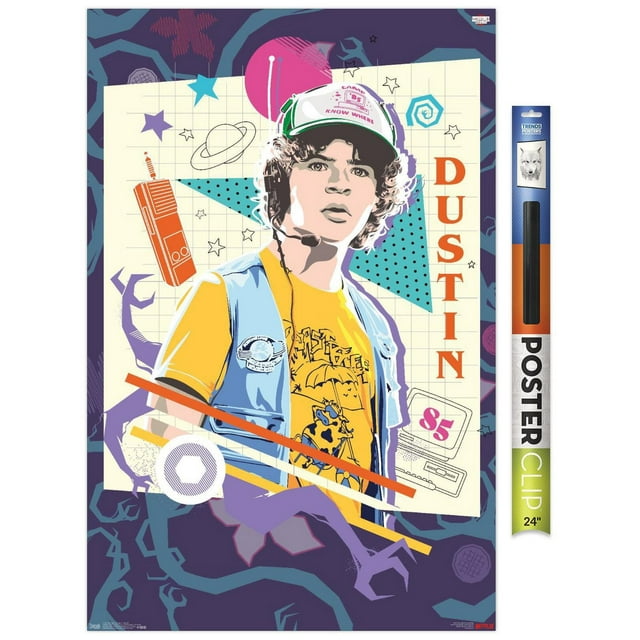 Netflix Stranger Things: Season 3 - Dustin Wall Poster, 14.725" x 22.375" Framed