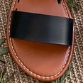 thumbnail image 4 of Sandalias planas cómodas Sandalias planas de moda para mujer Punta abierta para recorrido por la playa, 4 of 9
