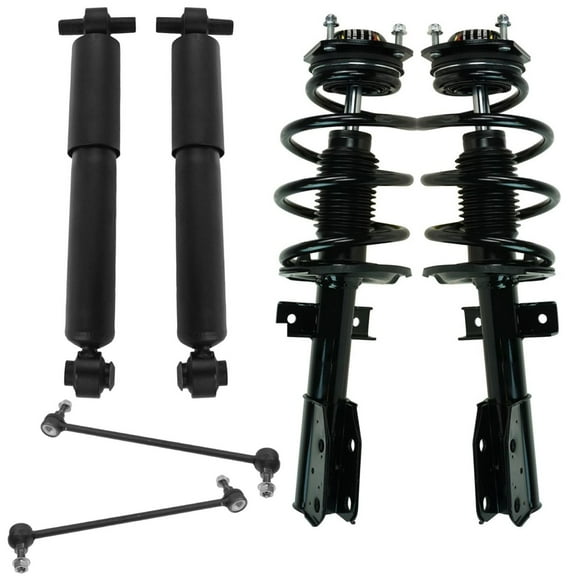 TRQ Front Struts Links Rear Shocks Fits Chevy Traverse Acadia Outlook Enclave PSA85139