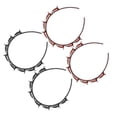 thumbnail image 1 of Diadema Unisex Banda Para El Cabello De Doble Capa Banda Para El Cabello Con Estilo 4 Piezas Herramienta De Belleza Para El Cabello Accesorios Para El Cabello Ccdes Oro, 1 of 8