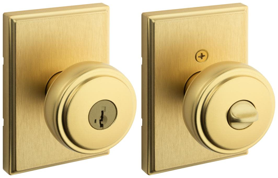 Kwikset 740SOKTRCT-514S Sora Single Cylinder Keyed Entry Door Knob Set - Black