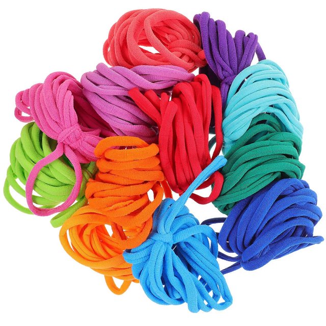 192pcs Potholder Weaving Loom Loops Multicolored Elastic Loom Bands for Kids