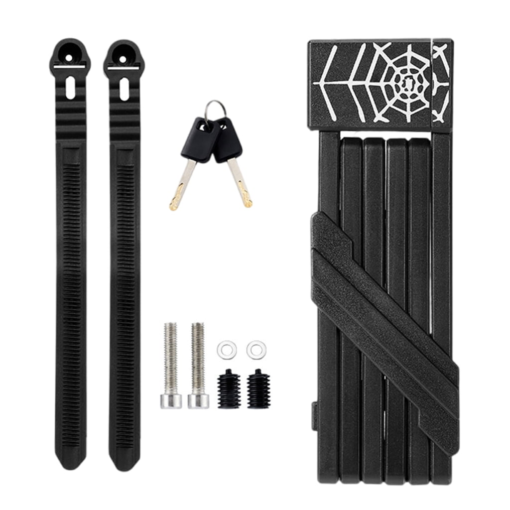 Folding Bike Lock with 3 Key High Security Scooter Lock Heavy Duty Bike Chian Lock for Electric Bike Scooter Motorcycle