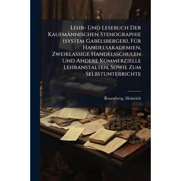 Lehr- Und Lesebuch Der Kaufmännischen Stenographie (system Gabelsberger), FÃ1/4r Handelsakademien, Zweiklassige Handelss, (Paperback)