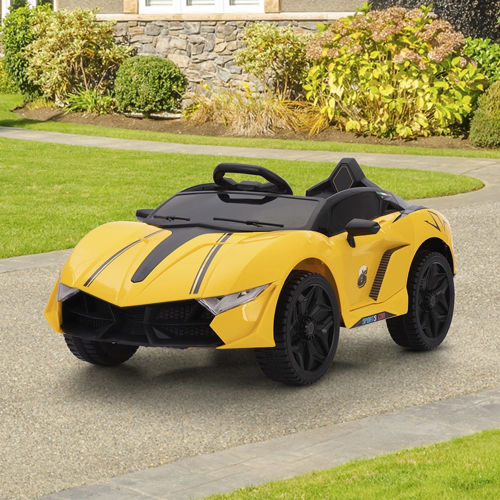 CIPACHO 12V Kids Ride on Car, Toddler Electric Car for 3-6 Years Old, Yellow