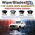 thumbnail image 2 of 2001 GMC Jimmy Beam Wiper Blades Wipers w/1yr Warranty (Set of 2) (WiperBladesUSA), 2 of 5