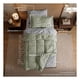 thumbnail image 3 of Set Edredón Individual + Funda De Almohada + Sábanas 5 Pzas Real Textil Verde - Gris, 3 of 8