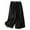 Black, variant on Summer Flowy Palazzo Pants for Women 2025 Beach Casual High Waist Drawstring Solid Color Wide Leg Straight Linen Loose Lightweight Pants Trousers