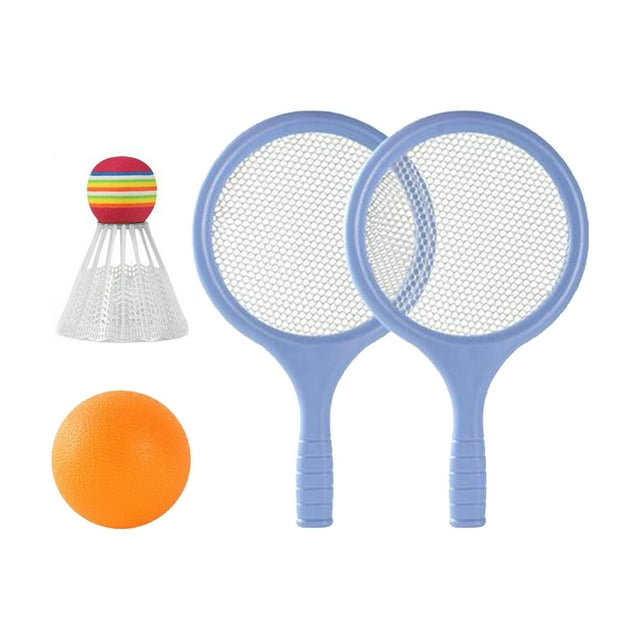 Children's Badminton Tennis Set with Ball and Badminton Shuttlecock Lightweight Blue