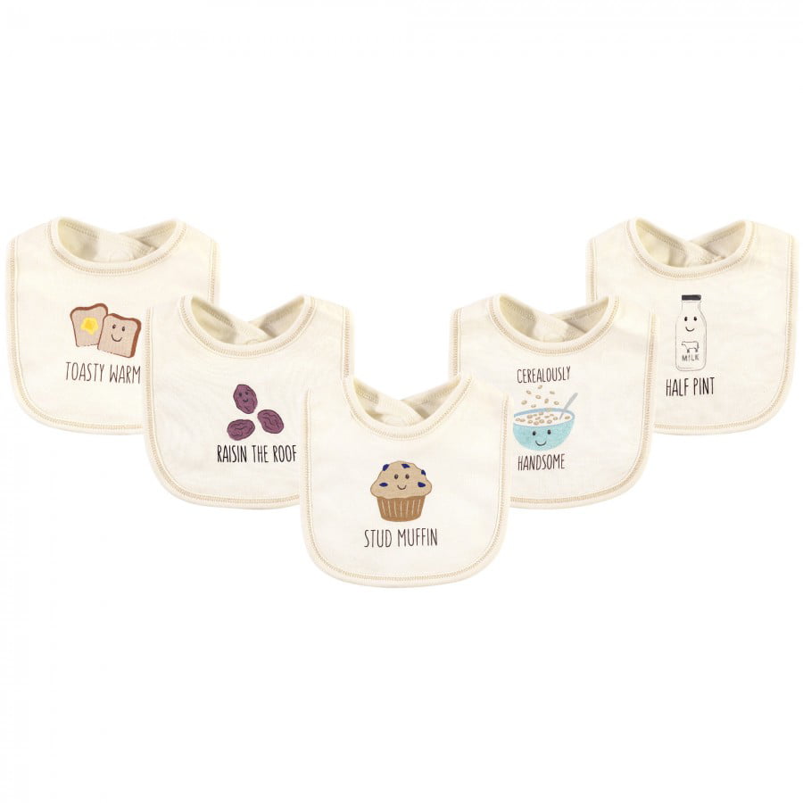 Touched by Nature Unisex Baby Organic Cotton Bibs 