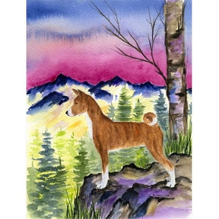 Basenji Flag - Garden Size  11 x 15 in.