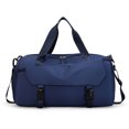 thumbnail image 1 of Bolsa de gimnasio pequeña Bolsas de lona de viaje deportivas Bolsa de fin de semana Bolsa de noche con bolsillo húmedo y compartimento para zapatos MFZFUKR BST2001712-1, 1 of 5