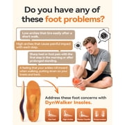 Plantar Fasciitis Insoles Arch Support Inserts Orthotic DynWalker High Arch Support Supination Metatarsalgia Tendonitis Insoles Standing All Day Work XXL