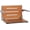 Teak Seat with Silver Frame, variant on Seachrome SHAFAR-185155-PTS-S-MB-BK Silhouette 16" Wide Wall Mounted Shower Seat - Teak