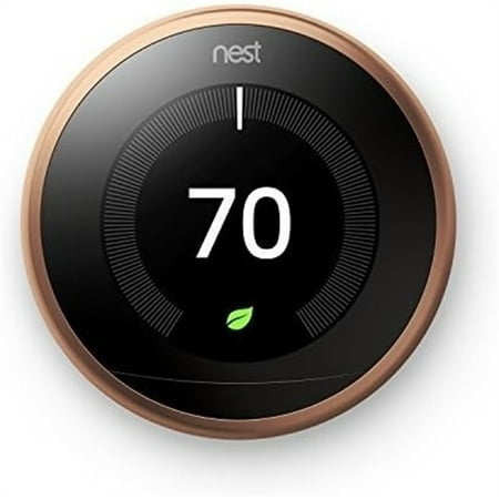 Restored Google Nest 3rd Gen Learning Smart Wi-Fi App Control Thermostat - Copper (Refurbished)