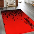 thumbnail image 2 of Halloween Area Rugs 2.7'x5', Washable Small Throw Rugs for Kitchen Bedroom, Fall Horror Spooky Bats Gradient Black Red Indoor Outdoor Rug Non-Slip Low Pile Carpet Runner Reversible Floor Mats, 2 of 8