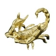 thumbnail image 4 of jicheng Scorpion Figurine Decoration Animal Sculpture for Party Bookcase Living Room gold color, 4 of 9