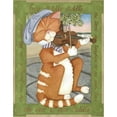 thumbnail image 2 of Friel, Tara 15x18 Black Ornate Wood Framed with Double Matting Museum Art Print Titled - The Cat and The Fiddle, 2 of 4