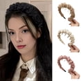 thumbnail image 2 of Xinwanna Retro High Skull Headband Double Wear Flexibility Hairband Comfortable Stable Reversible Head Band Hair Accessories (Black), 2 of 13