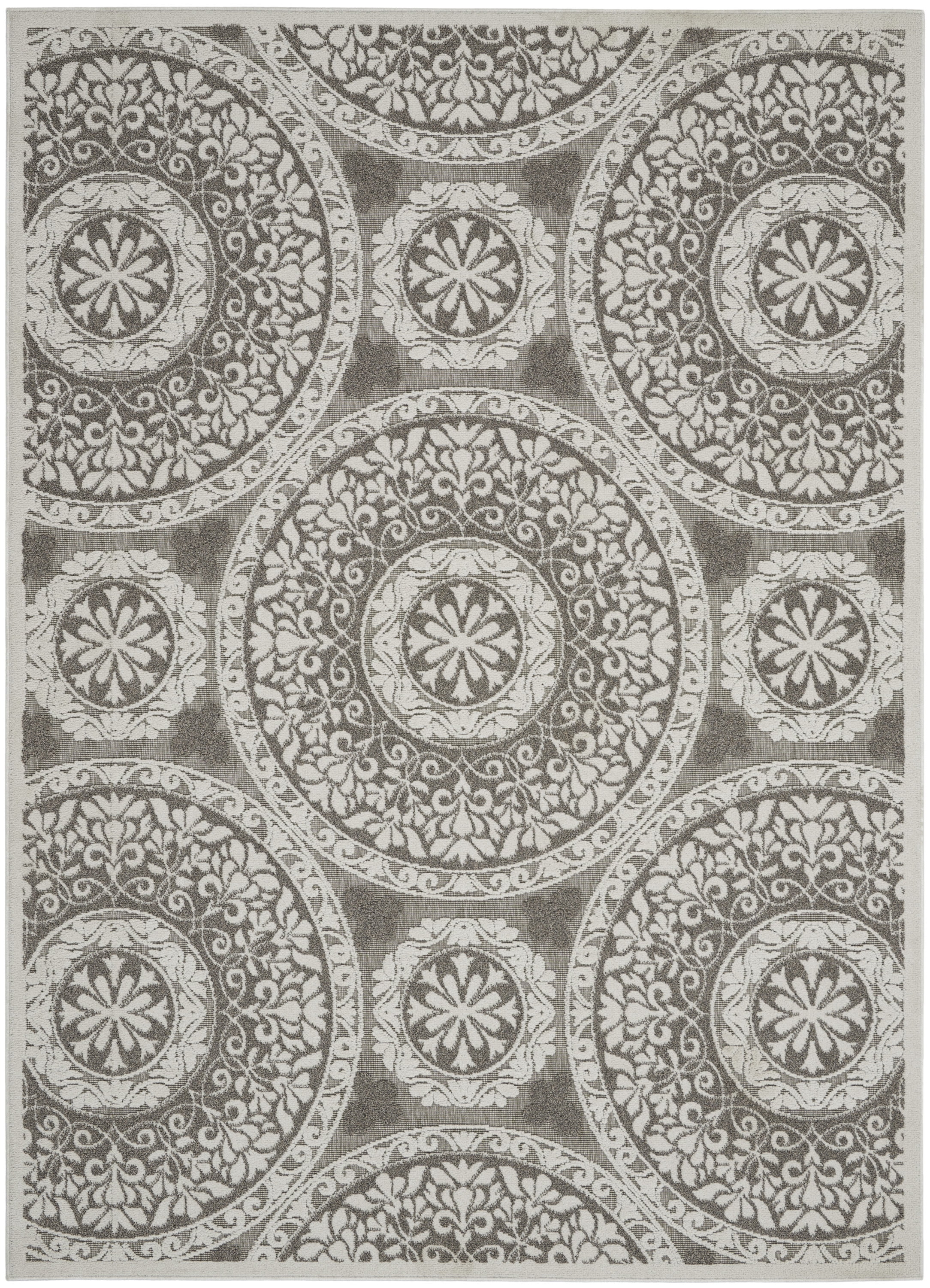 Nourison Calobra Modern Taupe 4' x 6' Area Rug, (4x6)