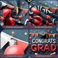 thumbnail image 4 of Gold Theme Graduation Banner Pink White Balloons Grad Party Backdrop Star Decor Graduation Cap Design Graduation Background for Graduation Party College Graduation Photo Shoot, 4 of 9