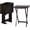 Black, variant on Portable Foldable TV Tray Table with Storage Rack, Space-Saving Design, 15" x 19" x 26", Black, 4-Pack