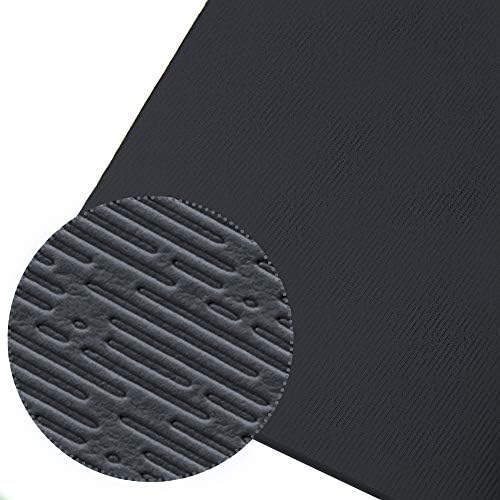 Extra Thick TPE Yoga Mat - 72"x 32" Thickness 1/2 Inch -Eco Friendly SGS Certified - With High Density Anti-Tear Exercise Bolster For Home Gym Travel & Floor Outside Black