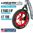 thumbnail image 3 of Large Kick Scooter for Adults & Teens – 12" Air-Filled Tires, Wide Deck, Handbrake, Kickstand – Madd Gear Urban Glide - Grey / Red, 3 of 11