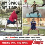 AIREX Fitline 140 Cushioned Foam Fitness Mat for Yoga & Pilates, Aqua
