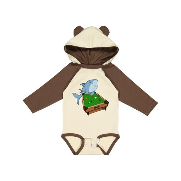 Inktastic Pool Shark Boys or Girls Long Sleeve Baby Bodysuit
