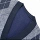 thumbnail image 5 of Chaqueta de Punto de Cuello en V de los Hombres, Abrigo Cálido con Ligero Estiramiento para el Otoño Y el Uso Casual Diario, Blusa en Capas de Moda, 5 of 5