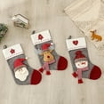 thumbnail image 5 of Travelwant Christmas Stocking Classic Large Stockings Santa, Snowman, Reindeer Xmas Character for Family Holiday Christmas Party Decorations, 5 of 8