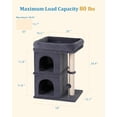 thumbnail image 4 of Cat Tree Tower Perch Bed and Washable Top for Large Adult Cats, Condo and Scratching Post for Indoor Kitten Pet, 4 of 15