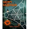 thumbnail image 2 of Decoración de Halloween, adornos de Halloween, decoración del hogar, telarañas, decoraciones de Halloween para exteriores, araña falsa blanca, decoración de pared aterradora para exteriores, decoracio, 2 of 2