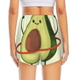 thumbnail image 4 of Xecao's Avocado1 for a double-layer running short for women, perfect for gym, tennis, and more, featuring a convenient pocket., 4 of 9