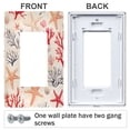 thumbnail image 3 of Yayeee Rocker Switch Wall Plate 2-Gang 4.7"x4.6" Home Decorative Outlet Cover, Retro Starfish, 3 of 6