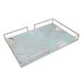 thumbnail image 2 of Benzara 17.75" Silver Metal Tray With Designs, 2 of 2