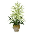 thumbnail image 2 of Nearly Natural 1070-WH Triple Dancing Lady Silk Flower Arrangement, 2 of 2