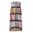 thumbnail image 3 of Bookworm Antique book library, vintage book shelf Spring Summer Dresses for Women Fashion T-shirt Dress Casual Sleeveless Loose Sundress with Pockets, 3 of 5